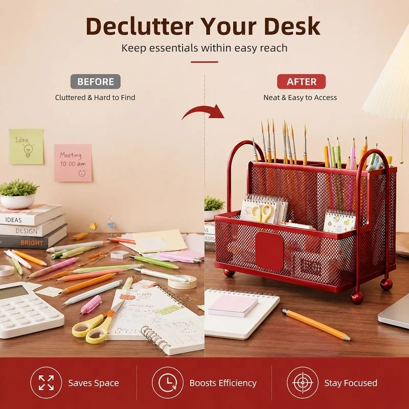 Desk Storage Pen Holder factory